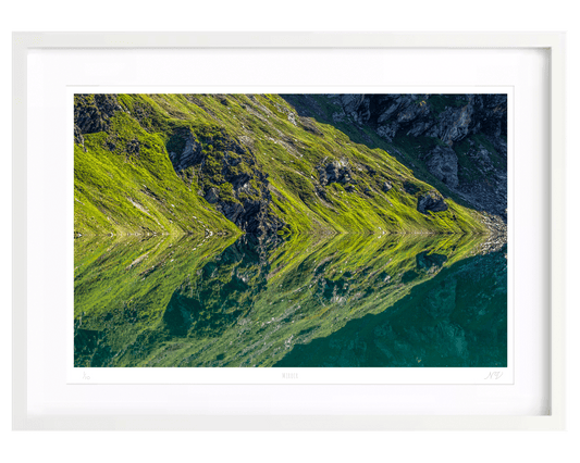 Miroir — A2 — cadre blanc