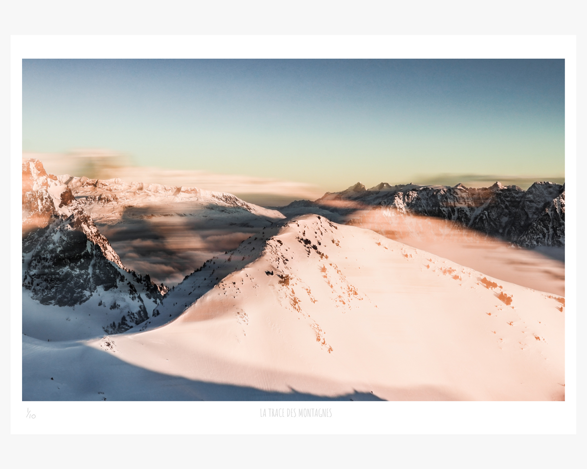 « La trace des Montagnes » — Nicolas Vaillant · tirage photo d’art A2, sans cadre